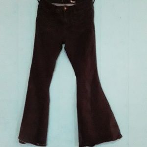 Free people black bell bottom flare jeans